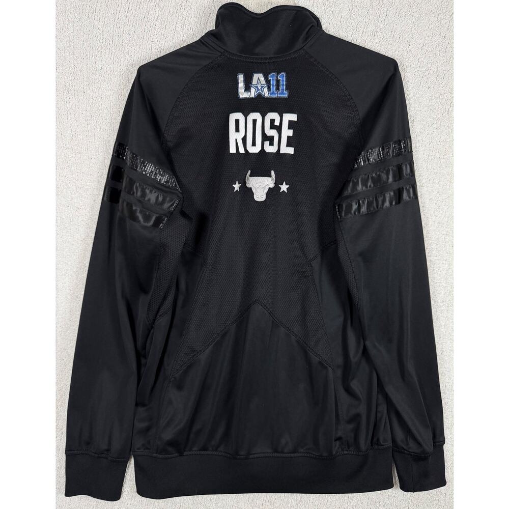 Rare Derrick Rose Bulls LA11 All Star Track Jacket 39 of 60 Adidas Warm Up M - Picture 6 of 15
